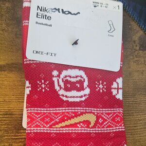 NWT - Nike Holiday Elite Crew Red Socks - Large